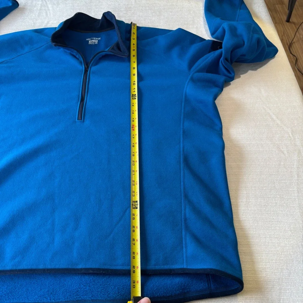 Arcteryx Delta LT Zip Neck Fleece Pullover Mens XXL Blue Polartec Made in Canada